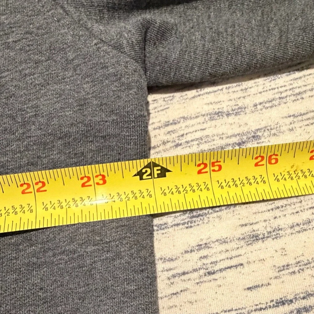 Vintage Nike Hoodie Large Charcoal Grey Embroidered Swoosh Pullover Fleece Large